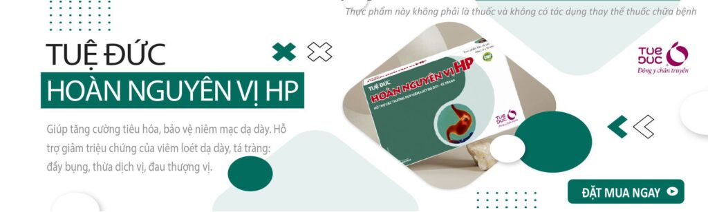 Hoàn Nguyên Vị HP hộp 20 viên màu xanh lá giảm viêm loét dạ dày tá tràng